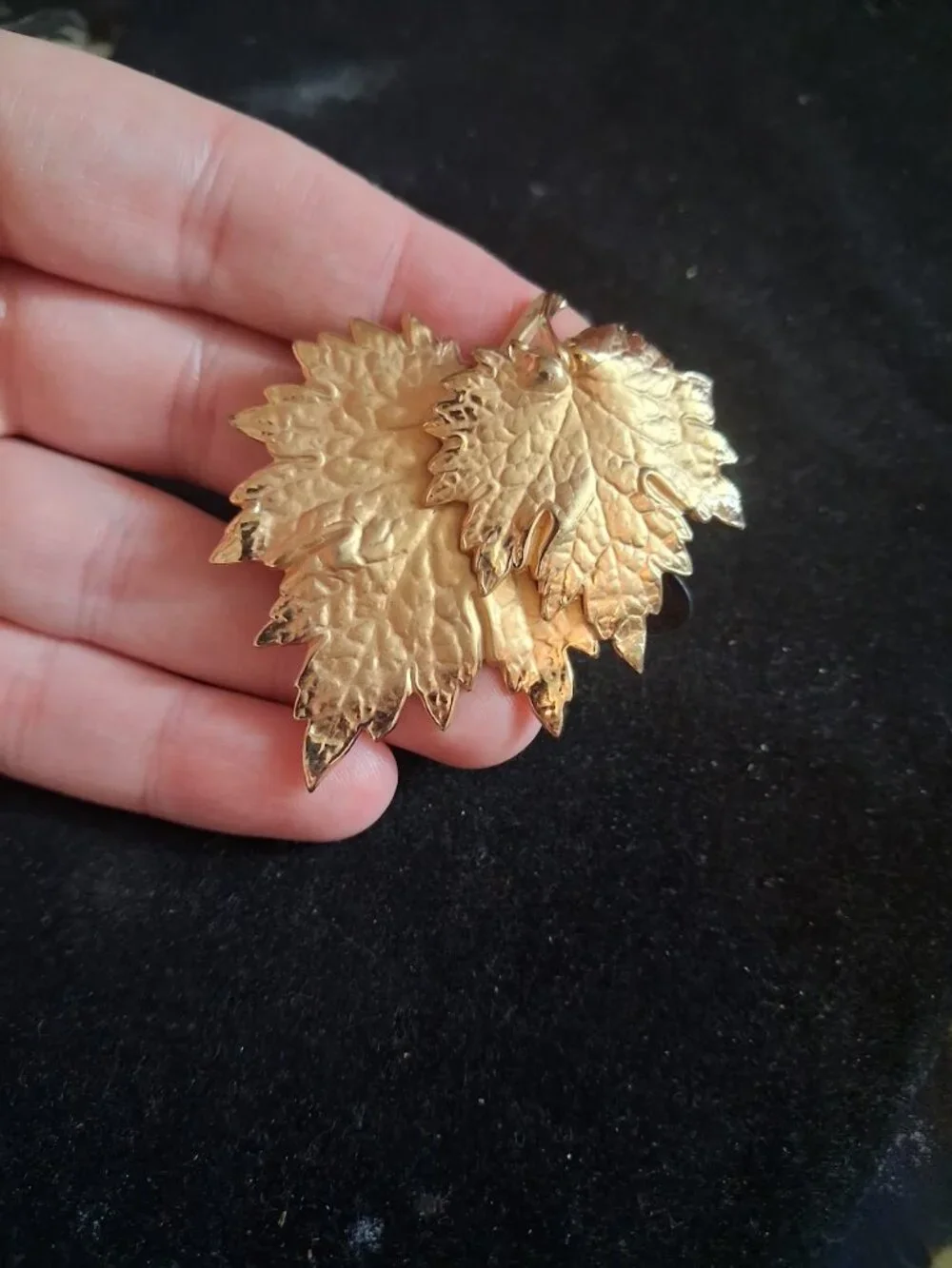 Napier Leaf brooch